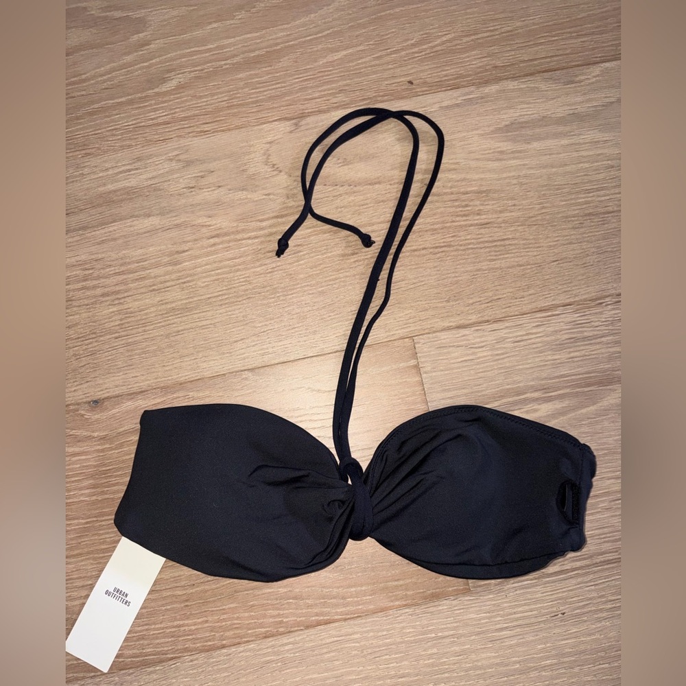 brand new urban outfitter black bikini halter top small with tags